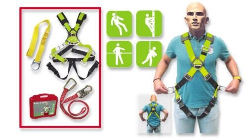 Arnés de seguridad multipropósito 4 anillos con eslinga