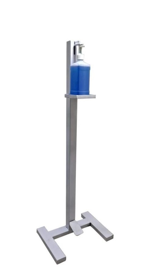 Dispensador de gel antibacterial de pie