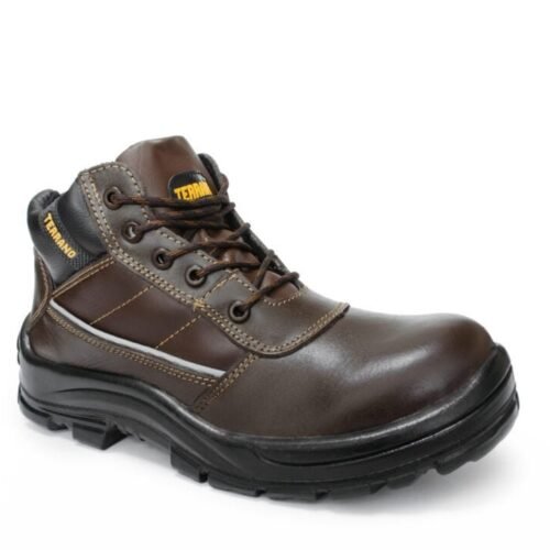 Bota de seguridad café