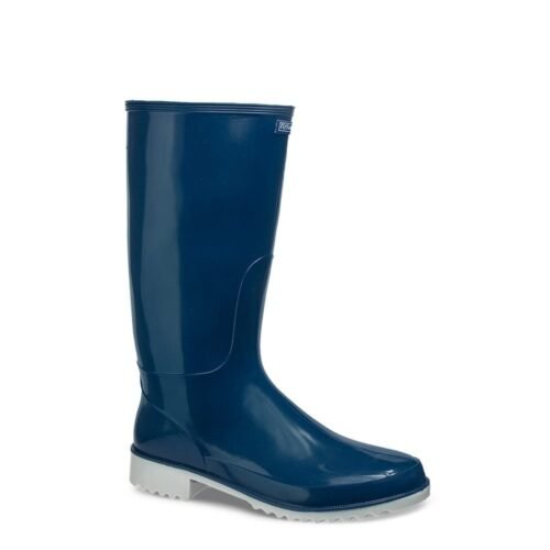 Bota tiffany azul y negra