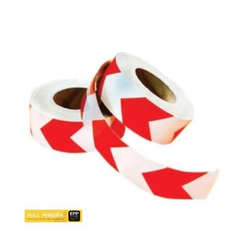 Reflectivo sheeting rojo/blanco