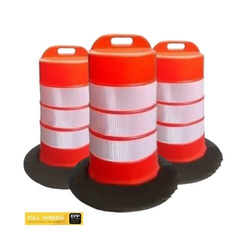 Caneca Vial Tipo Cilindro Con 4 Reflectivos