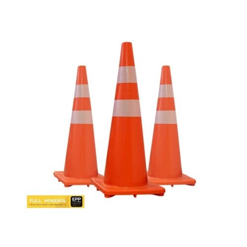 Cono Vial de 90 cm Tres Reflectores