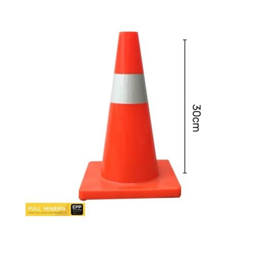 Cono de señalización vial de 30 cm