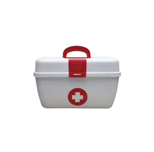 Caja plastica para botiquin blanca