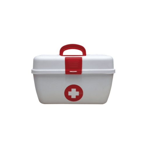Caja plastica para botiquin blanca