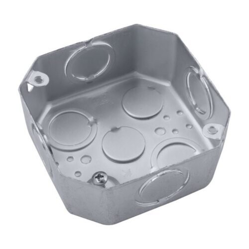 Caja octagonal metálica