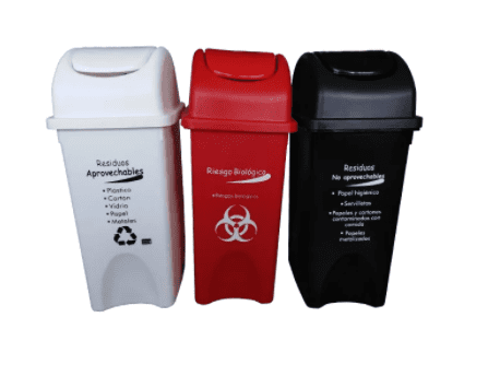 Caneca plástica praktiplas 33lt