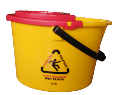 Balde con escurridor 38cm capacidad de 12 lts