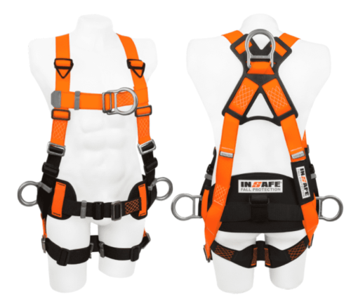 Arnés 4 argollas en alumio con soporte lumbar in 8005-1al insafe