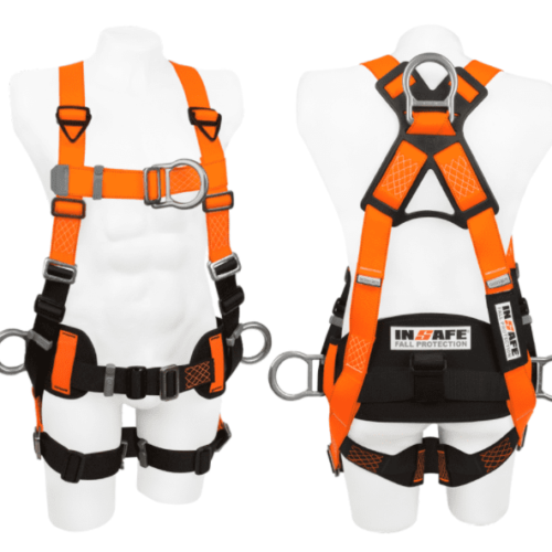 Arnés 4 argollas en alumio con soporte lumbar in 8005-1al insafe
