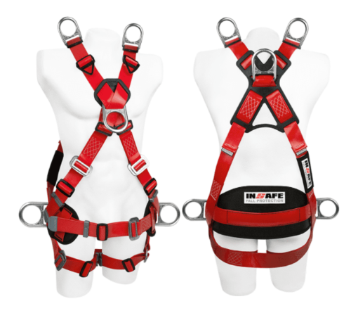 Arnés 6 argollas en poliuretano para espacios confinados soporte lumbar in 8006-1p insafe