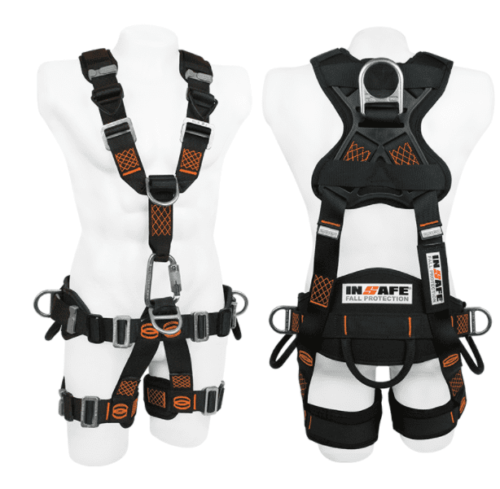 Arnés 5 argollas para rescate con soporte lumbar