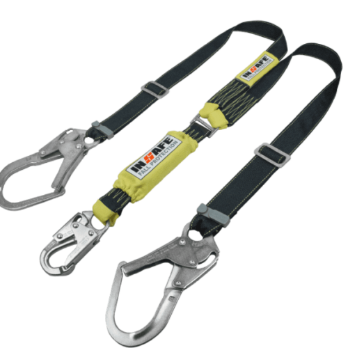 Eslinga en y con absorbedor regulable en kevlar