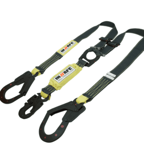 Eslinga en y con absorbedor regulable para arco eléctrico in 8021-r-arc