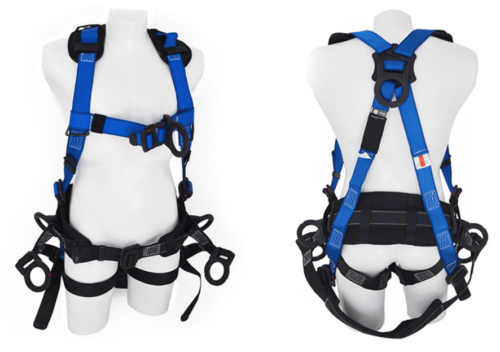Arnés multipropósito dieléctrico con faja lumbar 6 argollas ns9300009