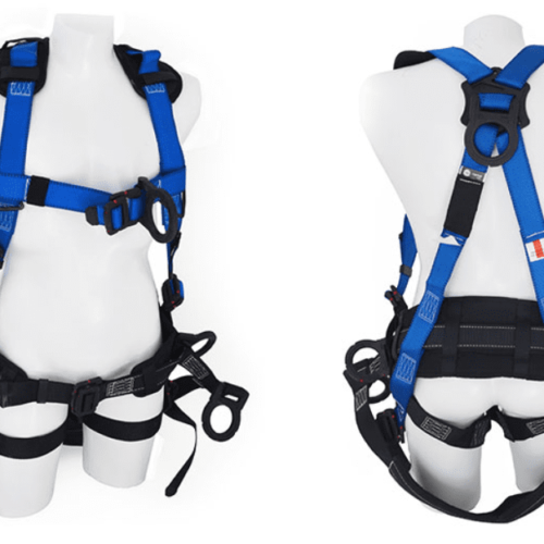 Arnés multipropósito dieléctrico con faja lumbar 6 argollas ns9300009