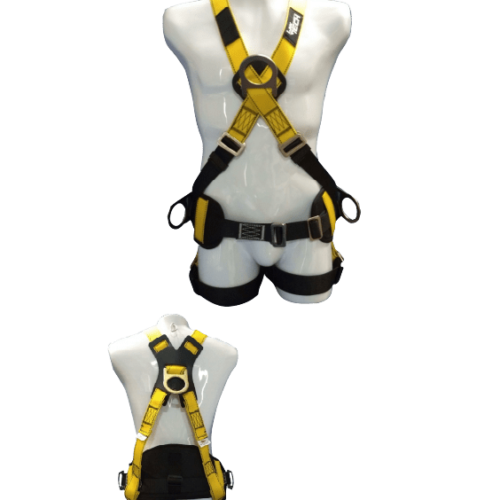 Arnés 4 argollas en x con soporte lumbar lt4c-s