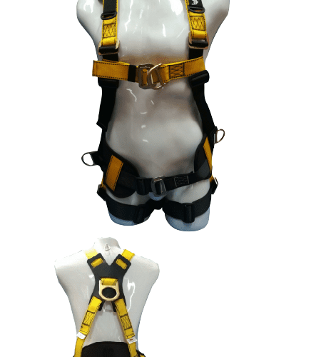 Arnés 4 argollas en h con soporte lumbar lt4h-s
