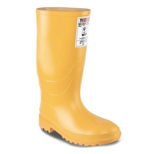 Bota workman safety food industry amarilla