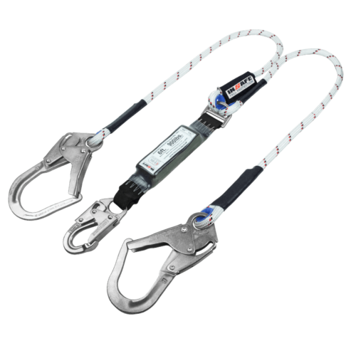 Eslinga en y con absorbedor en cuerda