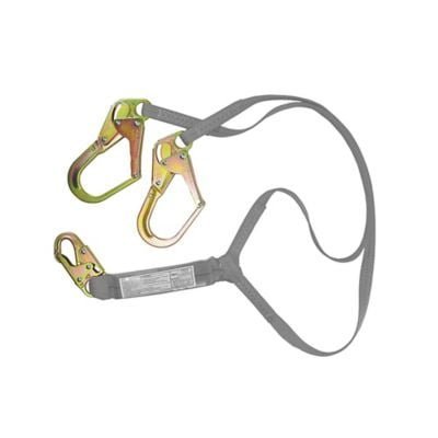 Eslinga en y con absorbedor de impacto con gancho grande - 3m