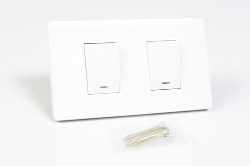Interruptor doble blanco brink