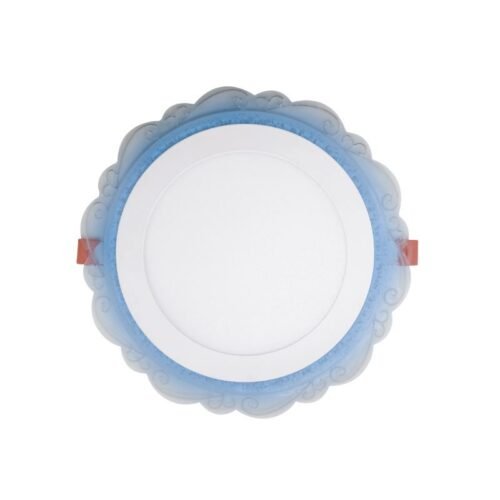 Panel led 12w 6500k + azul borde petalo - Image 2