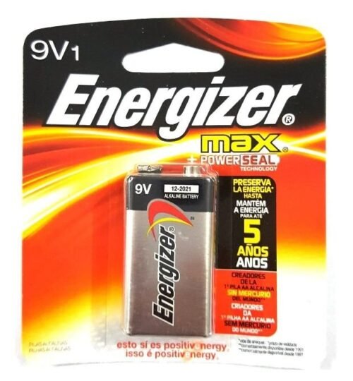 Pila cuadrada alcalina energizer