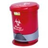 Papelera pedal redonda marcada 12l