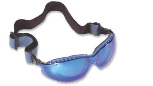 Gafa con lente espejado azul