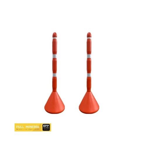 Señalizador Tubular Base Plana Alta Intensidad