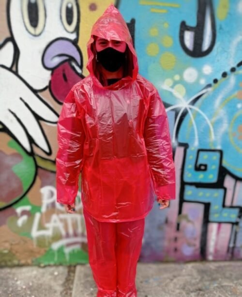 Conjunto plástico para lluvia