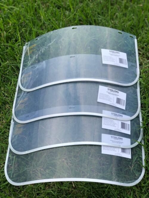 Visor en policarbonato ribete alum. 8 x 16, steelpro