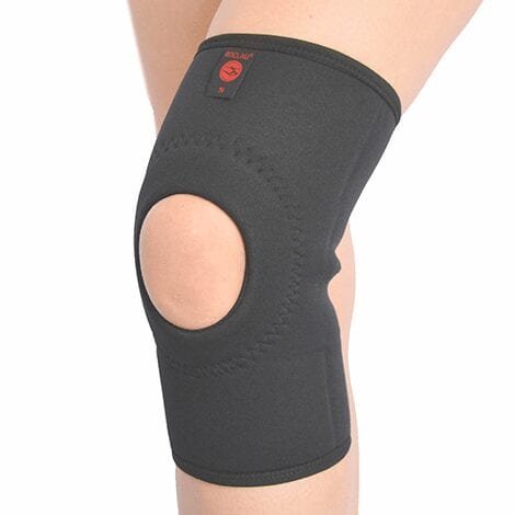 Rodillera rótula abierta larga neopreno r189