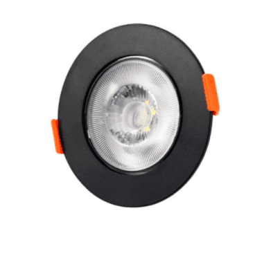 Bala led 5w 6500k negra redonda