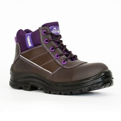 Bota de seguridad dama café