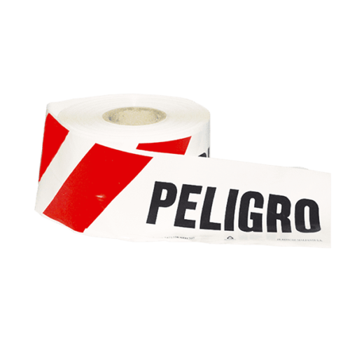 Cinta peligro no pase blanca 500mts