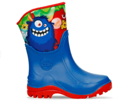 Botas plásticas azul monstruo