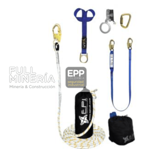 Kit línea de vida vertical de 10 m EPI