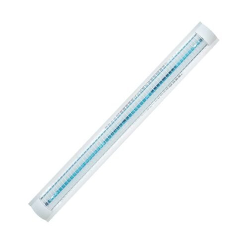 Lampara led t8 2x18w con rejilla y especular 120cm