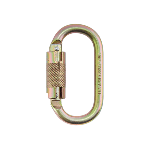 Mosquetón simétrico en acero (doble seguro) - Steelpro