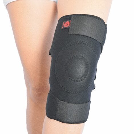 Rodillera rótula cerrada universal ajustable larga en neopreno r283 