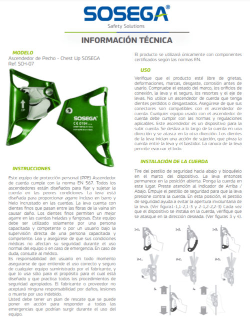 Ascendedor De Pecho Aluminio Sosega - Image 3