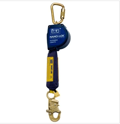 Auto retráctil de longitud extendida con gancho de anclaje - 3m