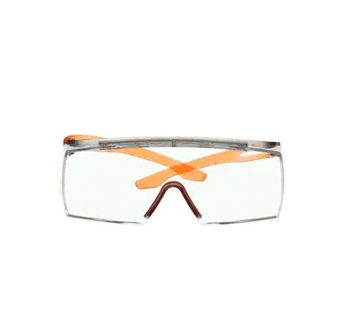 Lente transparente templo naranja antirrayas - 3m