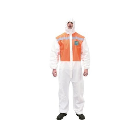 Traje de microgard con capucha