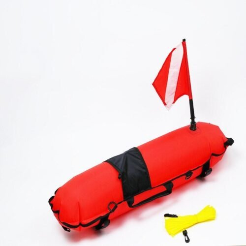 Boya torpedo con bandera problue